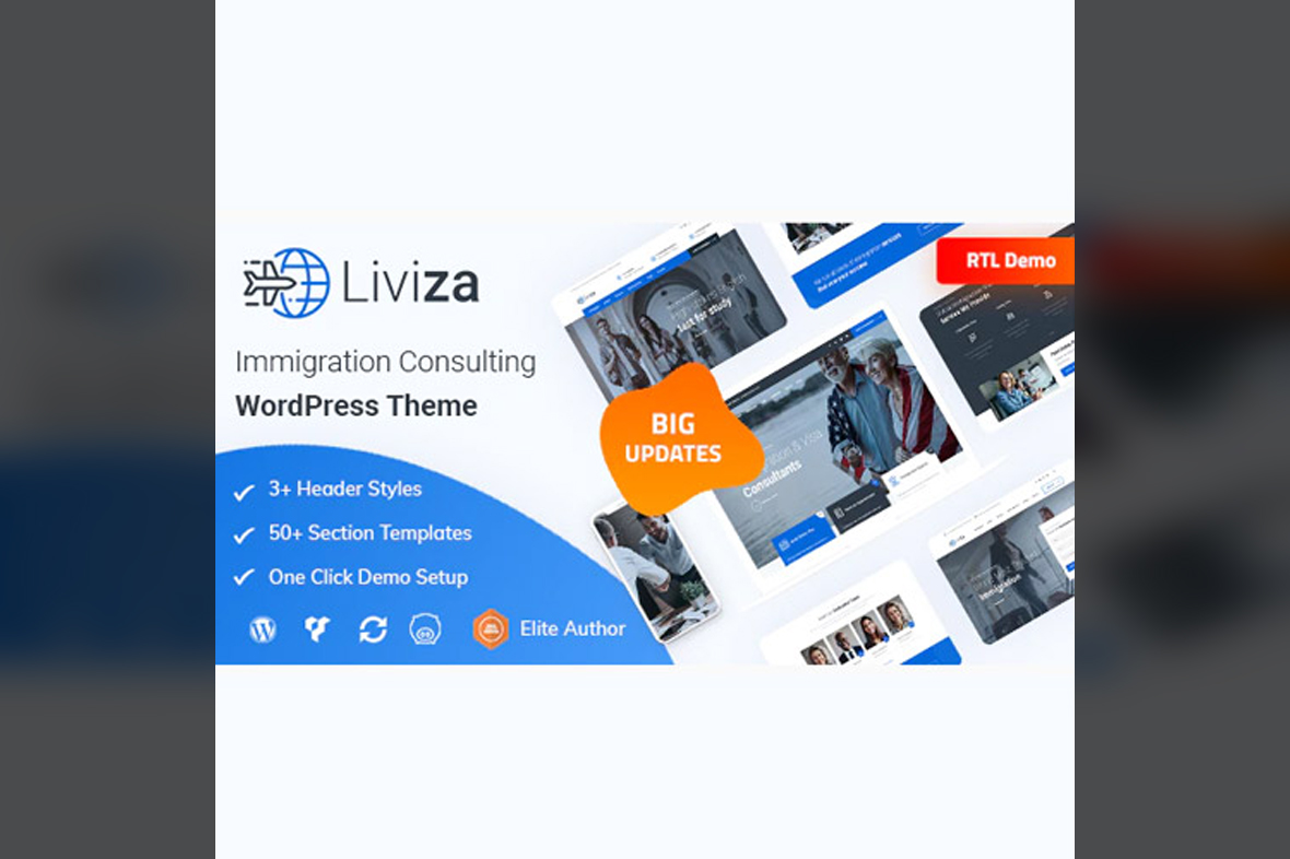 Liviza – Immigration Consulting WordPress Theme v3.8