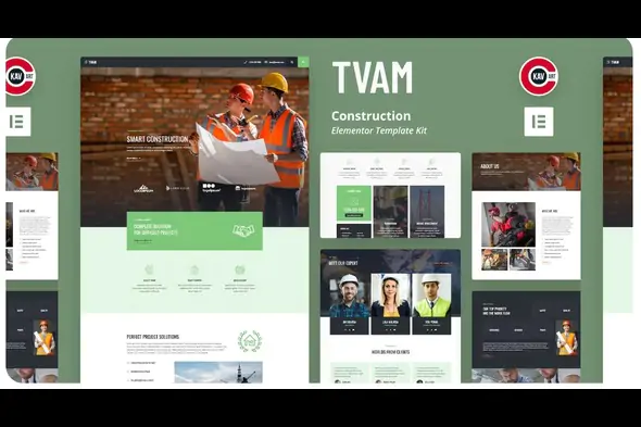 TVAM- Construction Elementor Template Kit