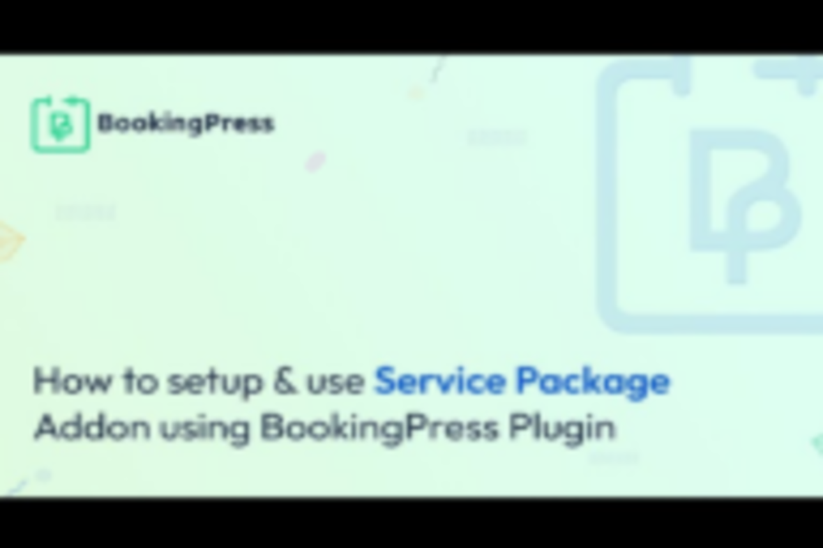 BookingPress – Service Package Addon v3.5