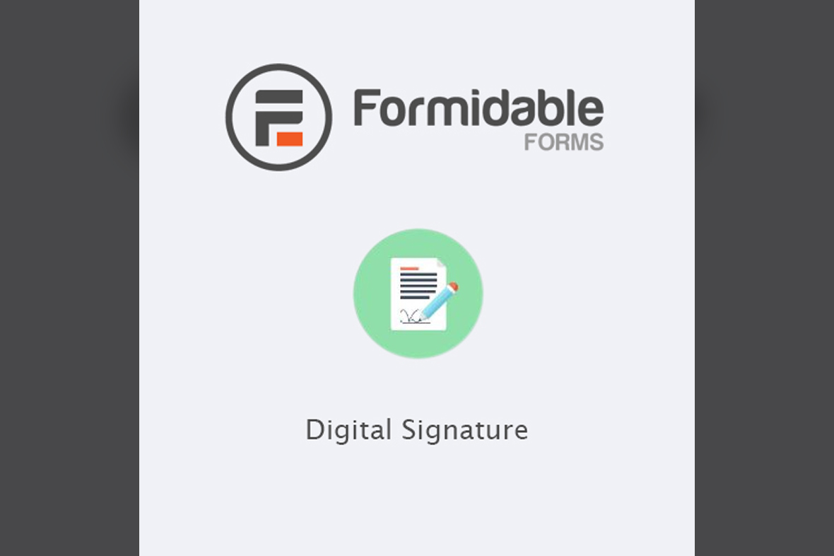 Formidable Forms – Digital Signature v3.1