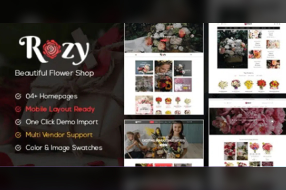 Rozy – Flower Shop WooCommerce WordPress Theme v1.2.25