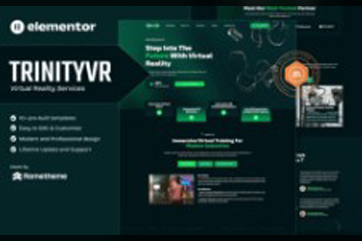 TrinityVR – Virtual Reality Services Elementor Template Kit April 15, 2025