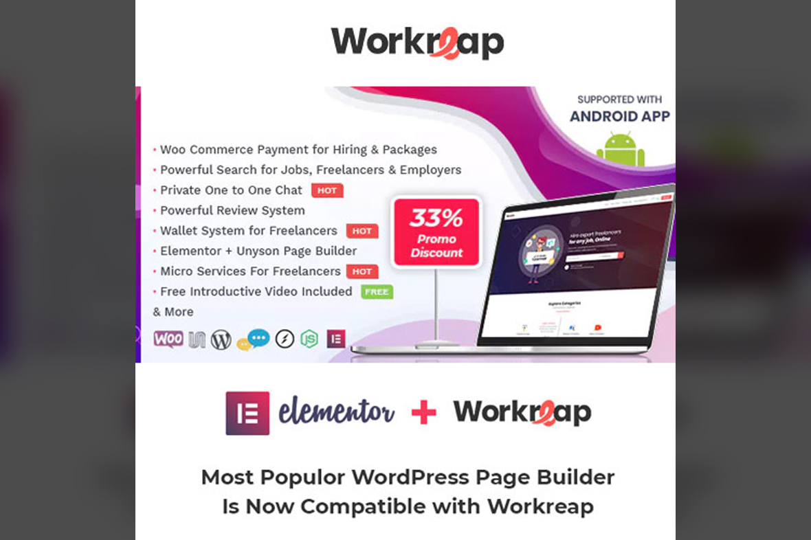 Workreap – Freelance Marketplace WordPress Theme v3.3.8