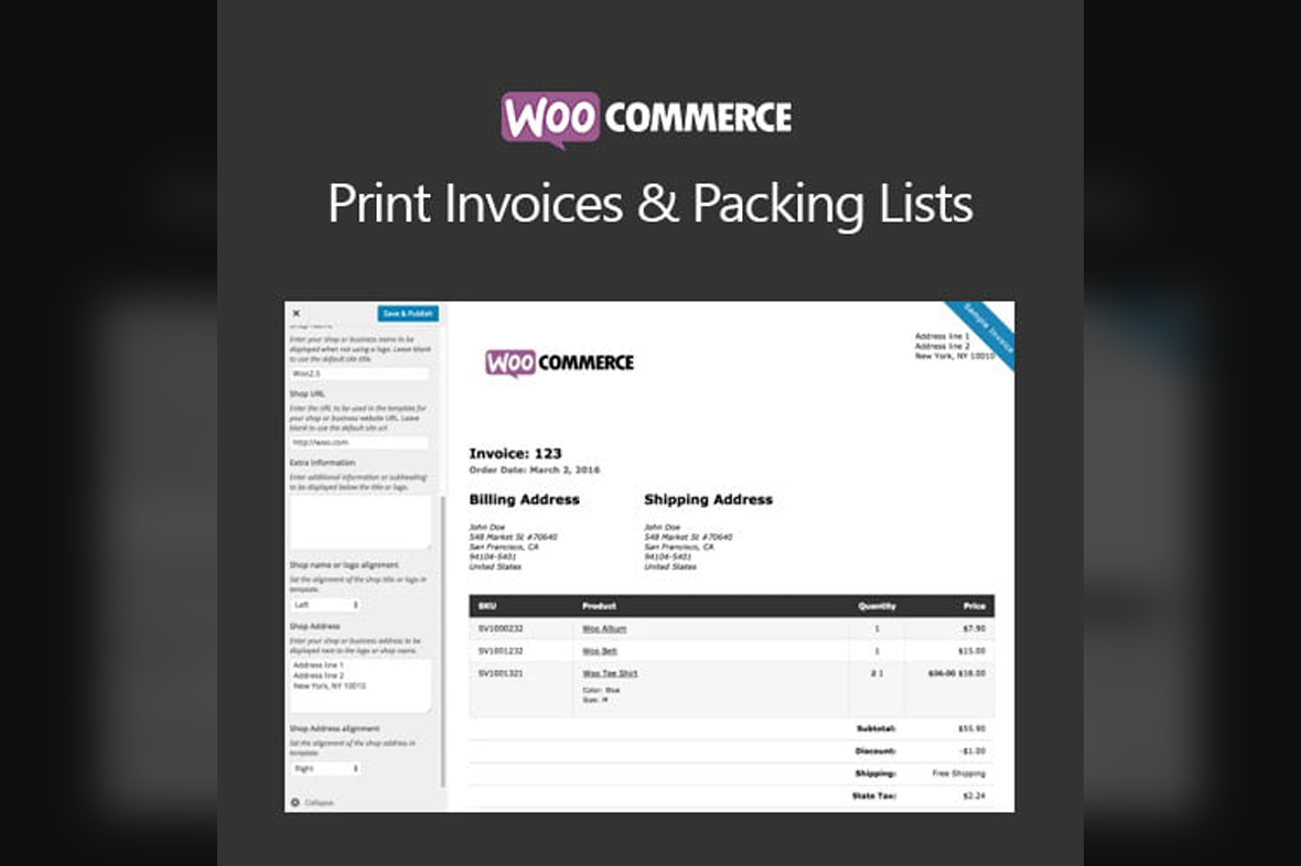 WooCommerce Print Invoices & Packing Lists v3.14.0
