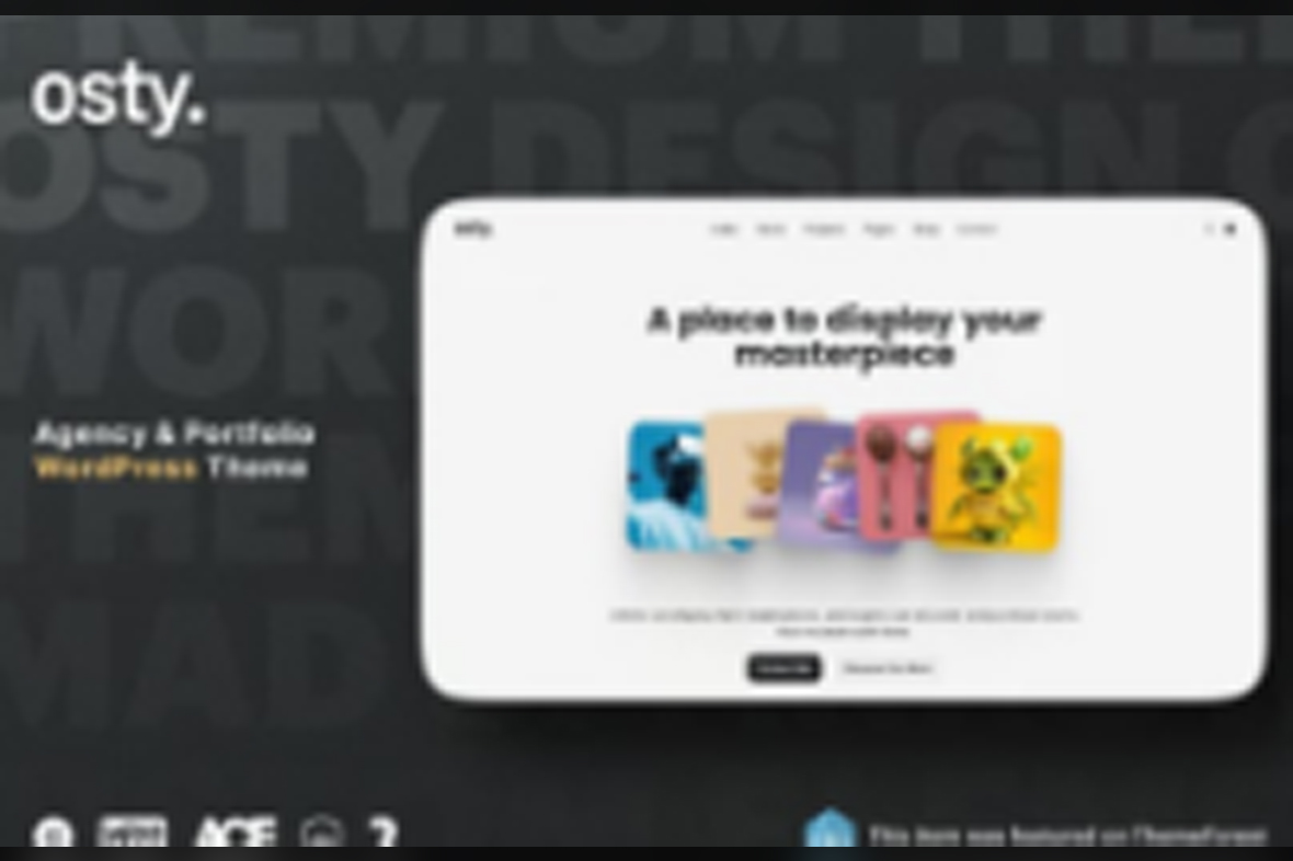 Osty – Creative Agency and Portfolio Theme