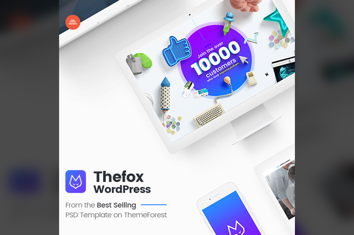 TheFox Responsive Multi-Purpose WordPress Theme v3.9.76