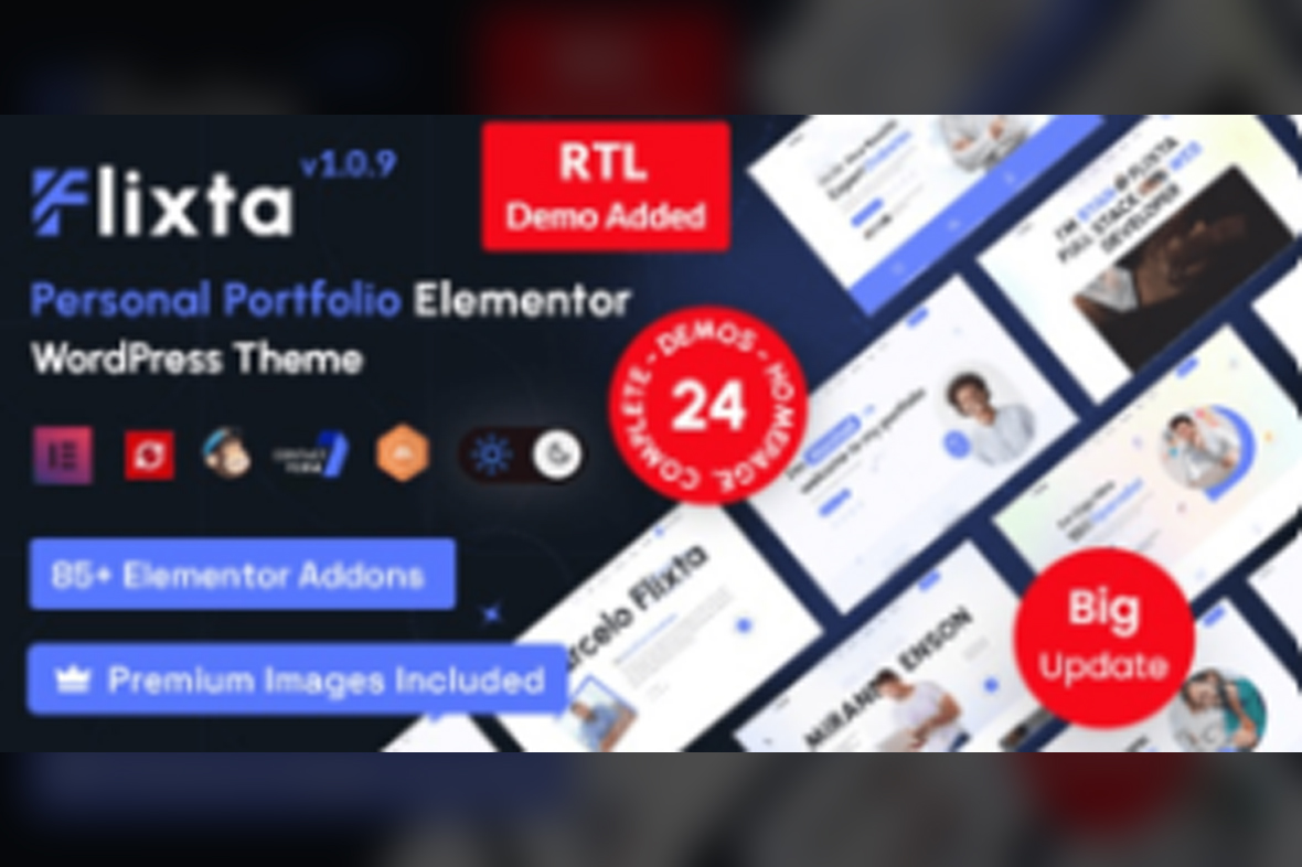 Flixta – Personal Portfolio WordPress Theme v1.0.9