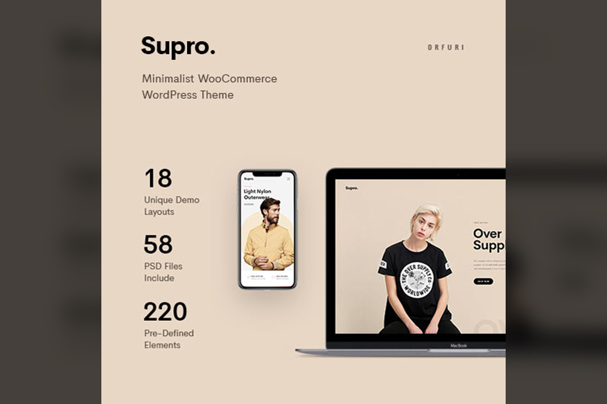 Supro – Minimalist AJAX WooCommerce WordPress Theme v1.9.8