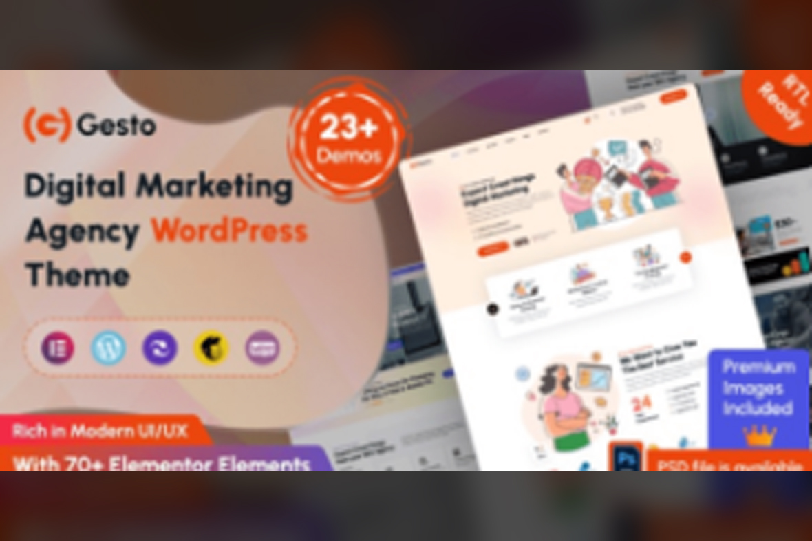 Gesto – Digital Marketing Agency WordPress Theme v1.0.6