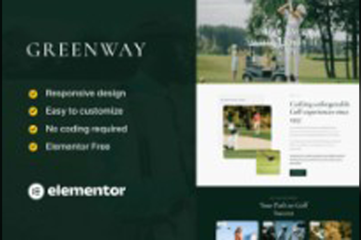 GreenWay – Golf Club and Course Elementor Template Kit April 8, 2025