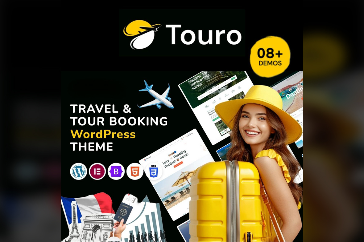Touro – Travel & Tour Booking Agency WordPress Theme v1.0.0