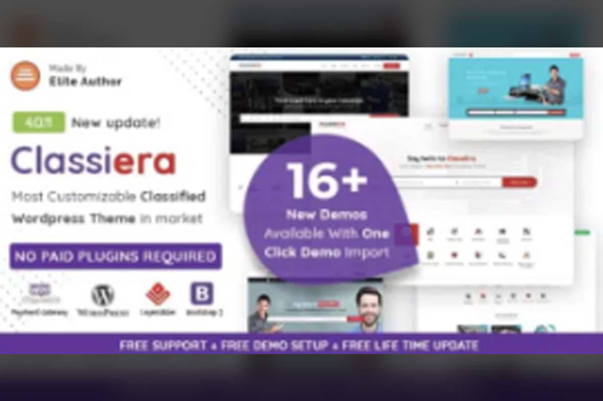Classiera – Classified Ads WordPress Theme v4.0.34