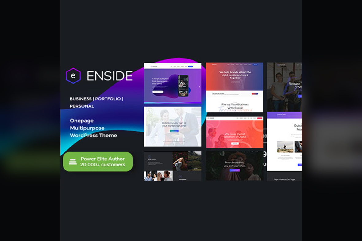 Enside – Multipurpose Onepage Landing Page WordPress Theme v1.5.3