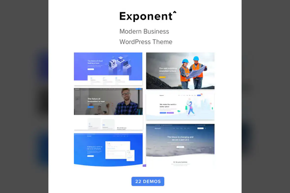 Exponent – Modern Multi-Purpose Business WordPress theme v1.3.1.1