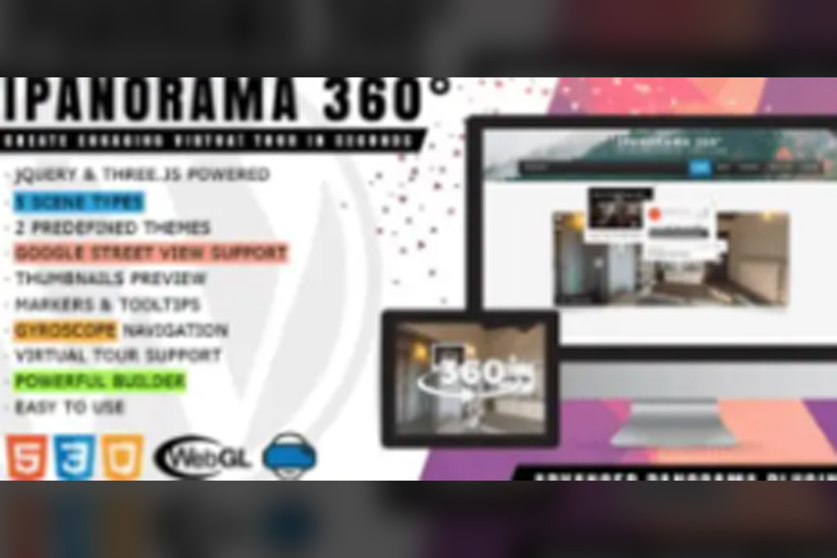 iPanorama 360° – Virtual Tour Builder for WordPress v1.9.1