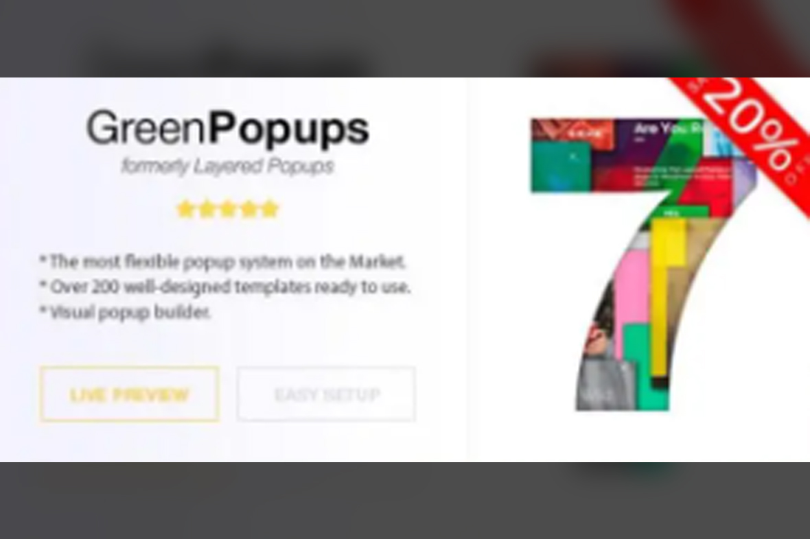 Green Popups Layered Popups v7.56