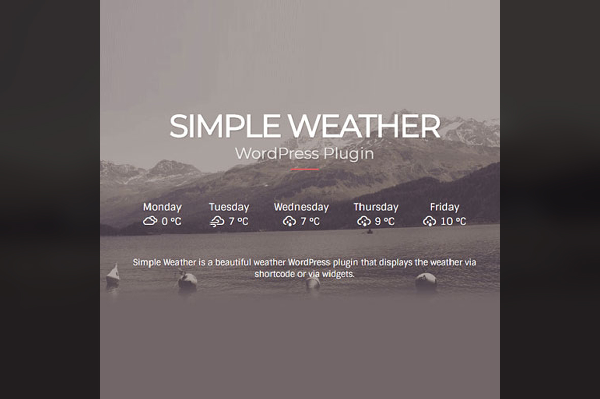 Simple Weather Plugin v4.5.2