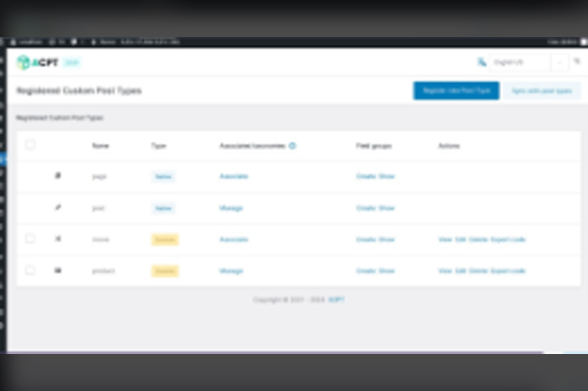 ACPT – Custom Post Types Plugin v2.0.47
