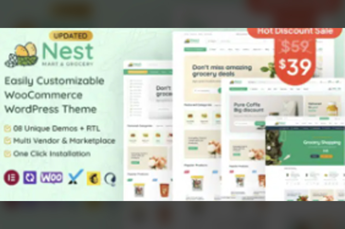 Nest – Grocery Store WooCommerce WordPress Theme v1.8.3
