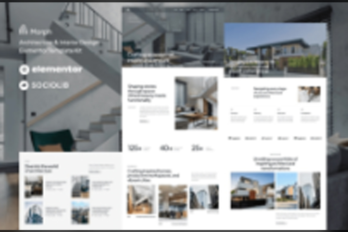 Morph – Architecture and Interior Design Elementor Template Kit April 5, 2025