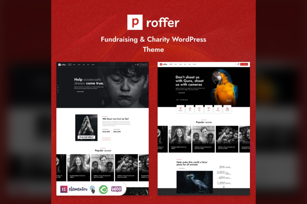Proffer – Fundraising & Charity WordPress Theme v1.0.7
