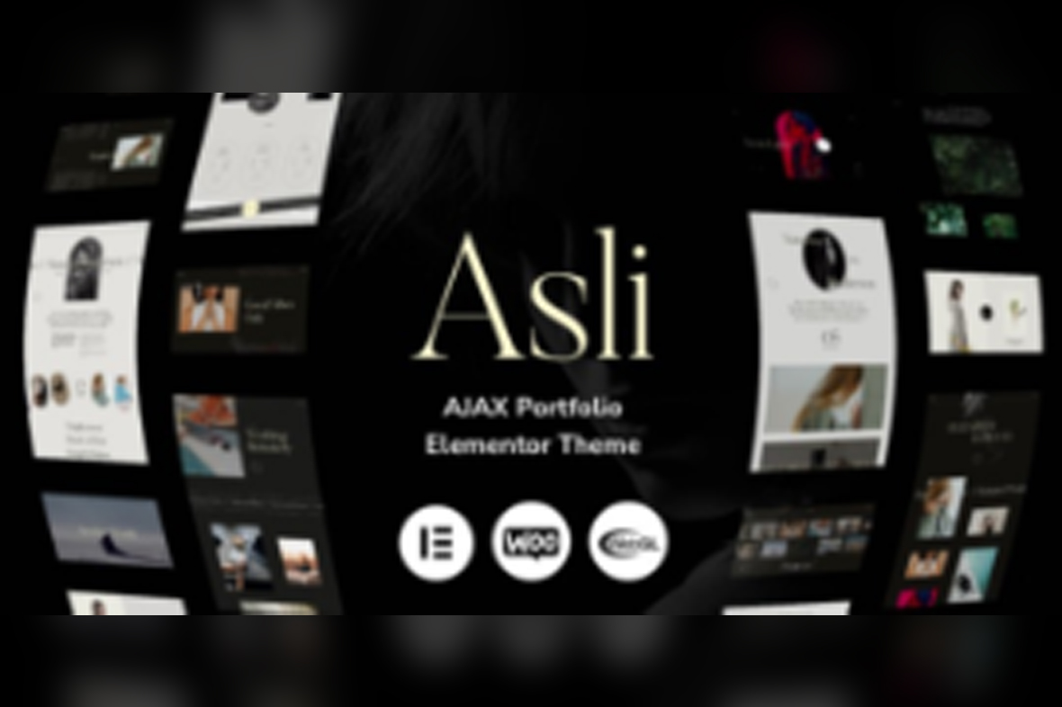 Asli – AJAX Portfolio Elementor WordPress Theme v1.9.2