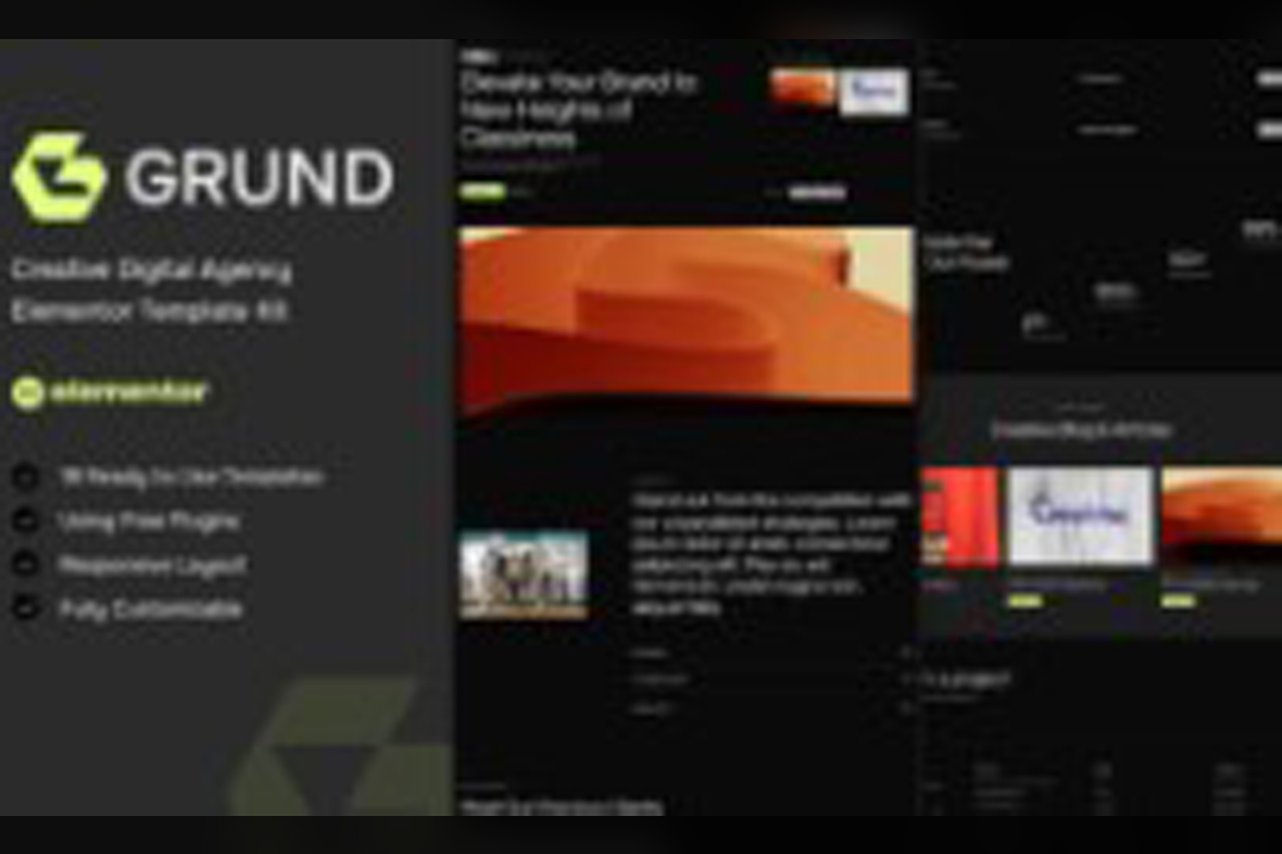 Grund – Creative Digital Agency Elementor Template Kit April 8, 2025