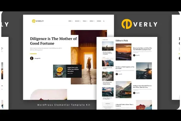 Everly – Blog & Magazine Elementor Template Kit