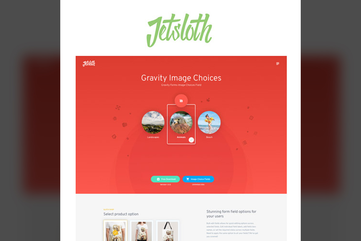 Jetsloth – Gravity Forms Image Choices v1.6.11