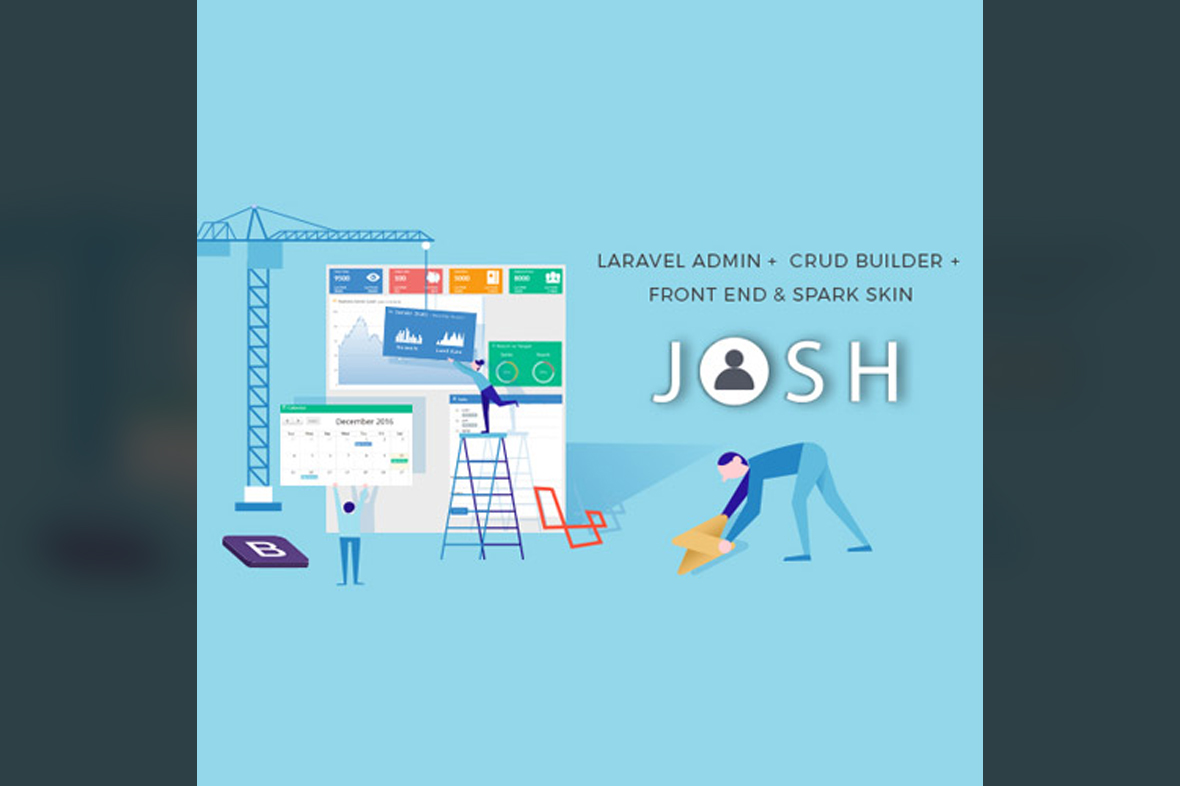 Josh – Laravel Admin Template + Front End + CRUD v11.1