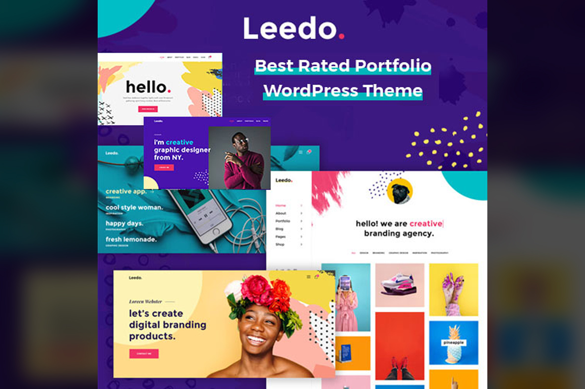 Leedo – Modern, Colorful & Creative Portfolio WordPress Theme v2.0.4