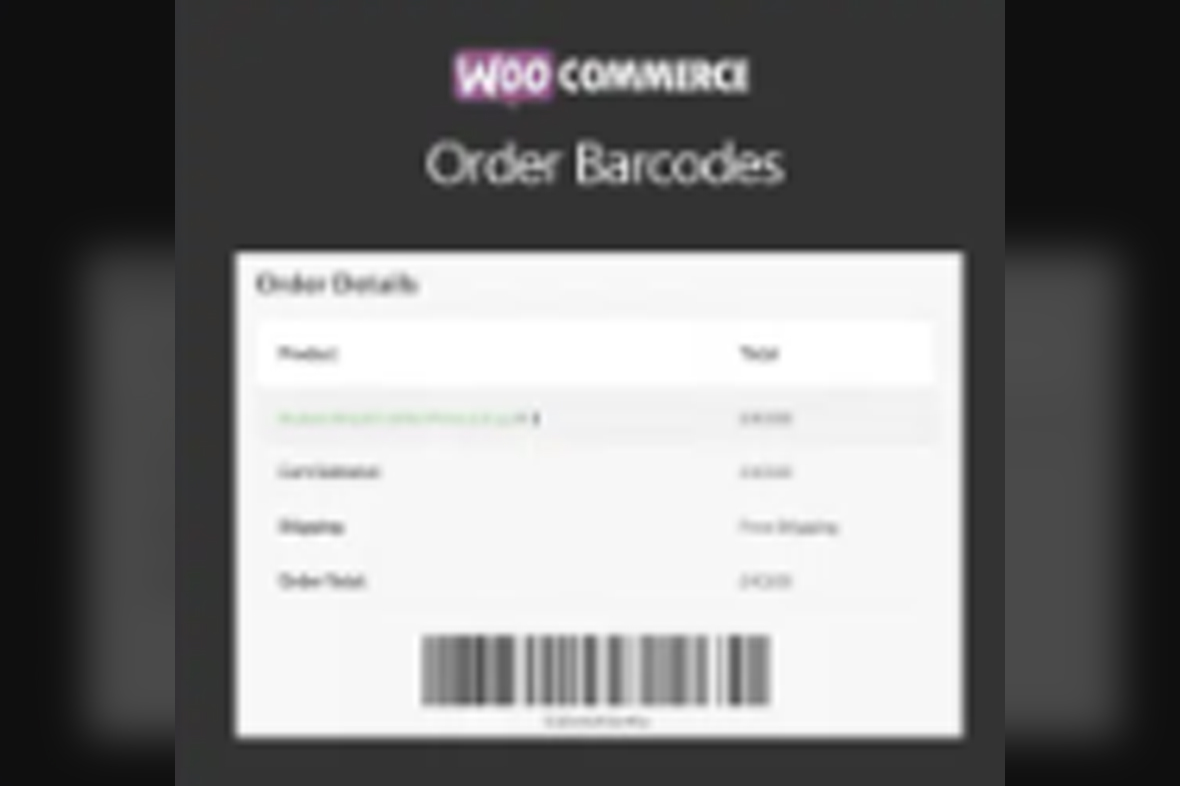 WooCommerce Order Barcodes v2.1.1