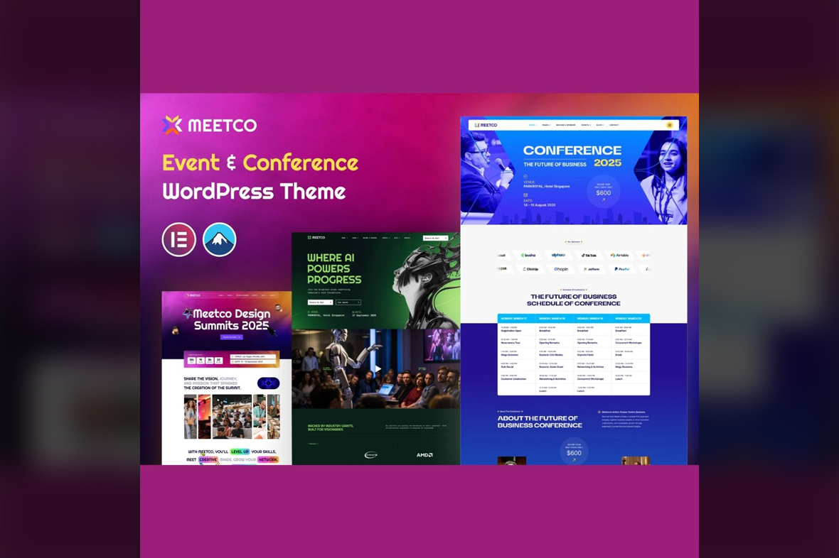 Meetco – Event & Conference WordPress Theme v1.0.0