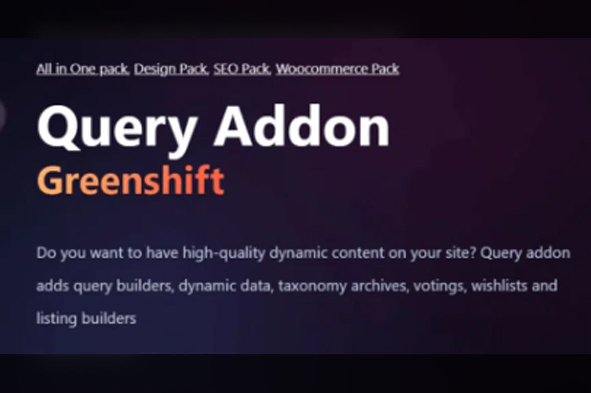 Greenshift Query and Meta v5.4.6