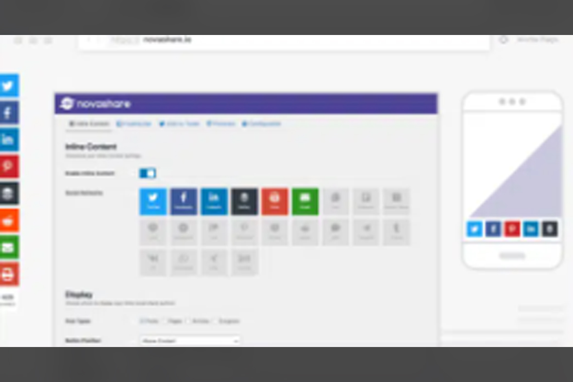 Novashare – WordPress Social Sharing Plugin v1.6.0