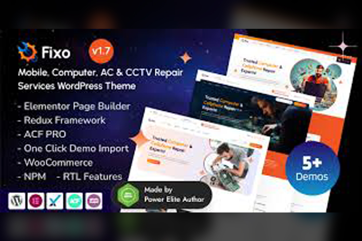 Fixo – Mobile and Computer Repair Services Elementor WordPress Theme v1.5