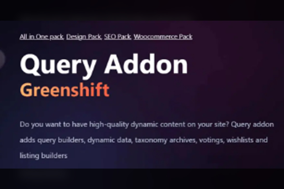 Greenshift Query and Meta v5.4.8