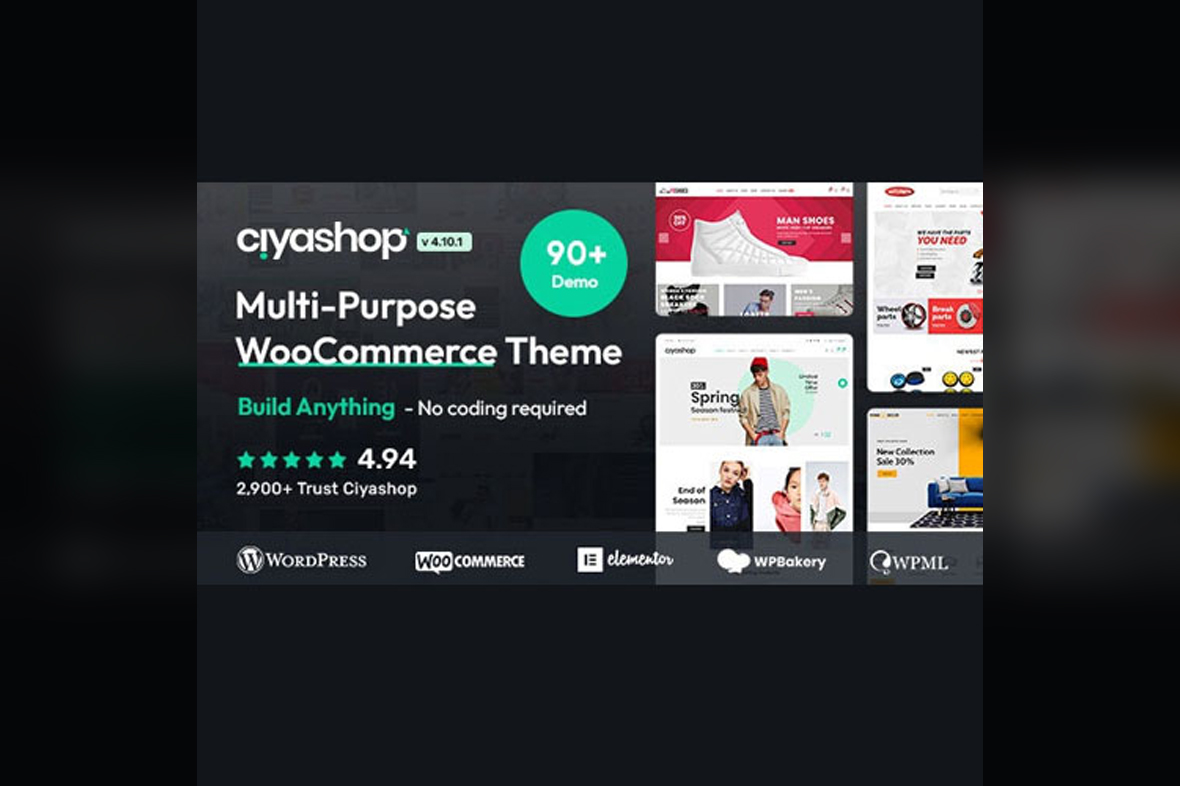 CiyaShop – Multipurpose WooCommerce Theme v4.22.0