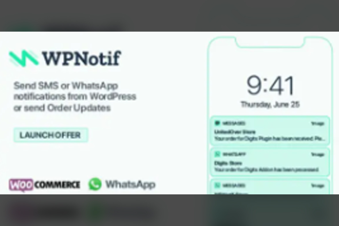 WPNotif SMS WhatsApp Message Notifications v3.0.3
