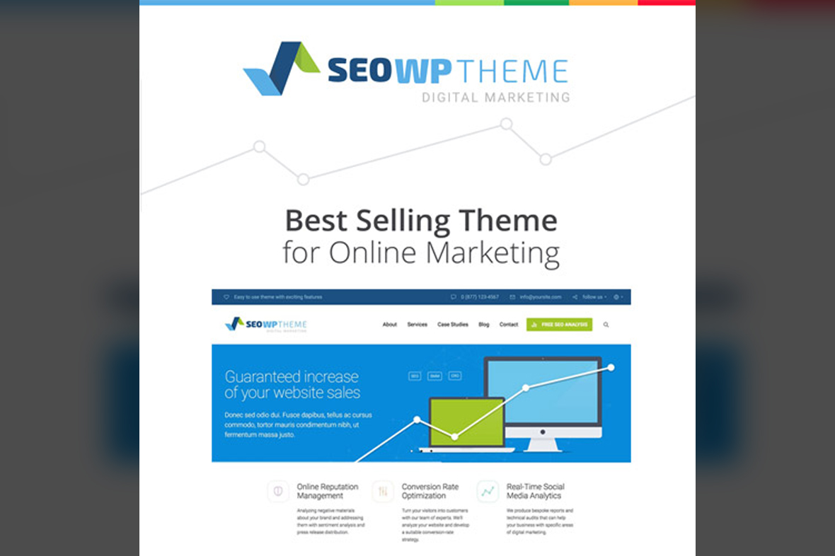 SEO WP Digital Marketing Agency & Social Media Company Theme v3.7.8