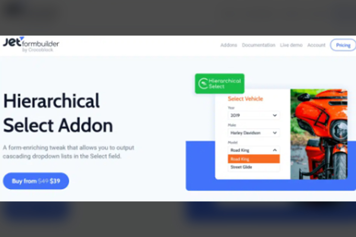 JetFormBuilder Hierarchical Select v1.0.5