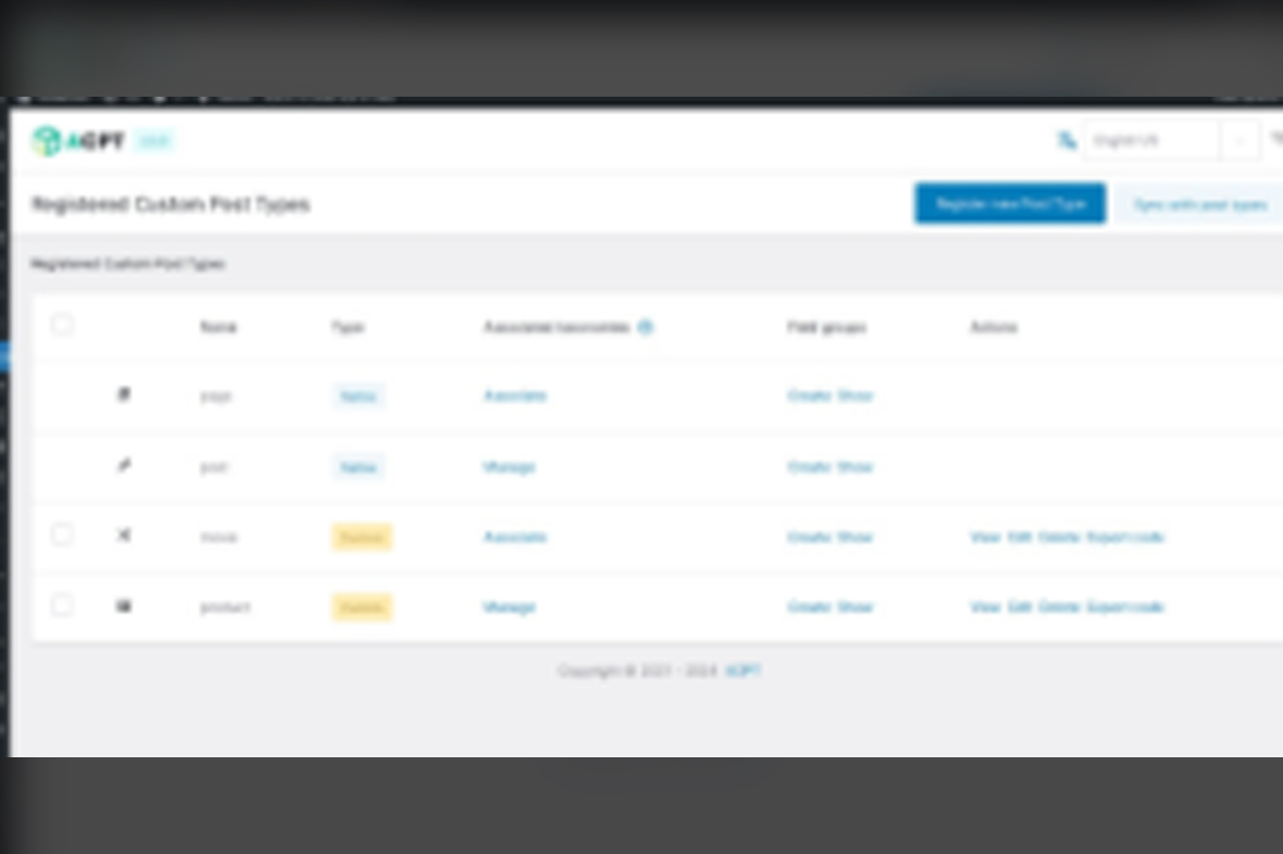 ACPT – Custom Post Types Plugin v2.0.32