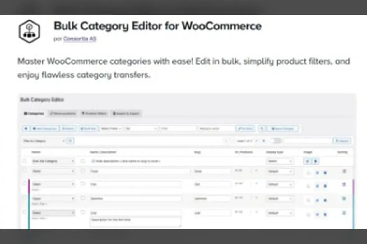 Bulk Category Editor for WooCommerce v2.6.12
