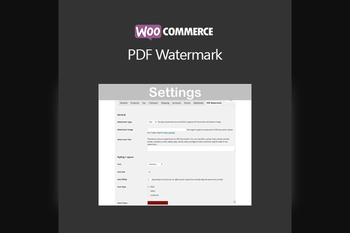 WooCommerce PDF Watermark v1.9.7
