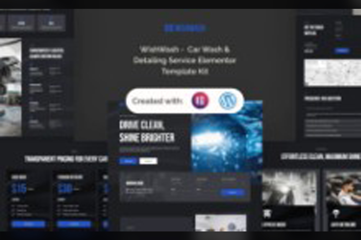 WishWash – Car Wash and Detailing Service Elementor Template Kit April 15, 2025
