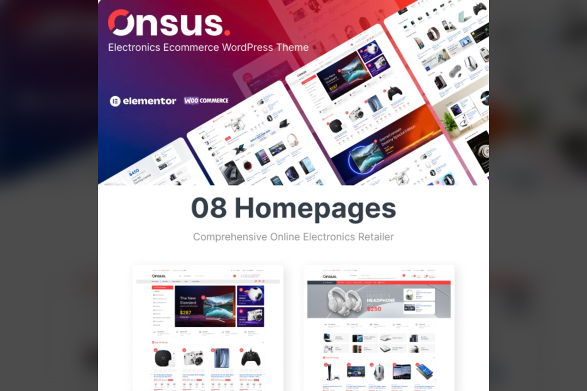 Onsus – Electronics E-commerce WordPress Theme v1.1.1
