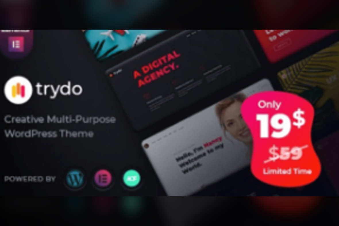 Trydo – Creative Agency and Portfolio WordPress Theme v1.6.2