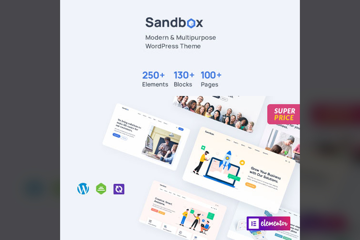 Sandbox – Modern & Multipurpose WordPress Theme v1.1.18