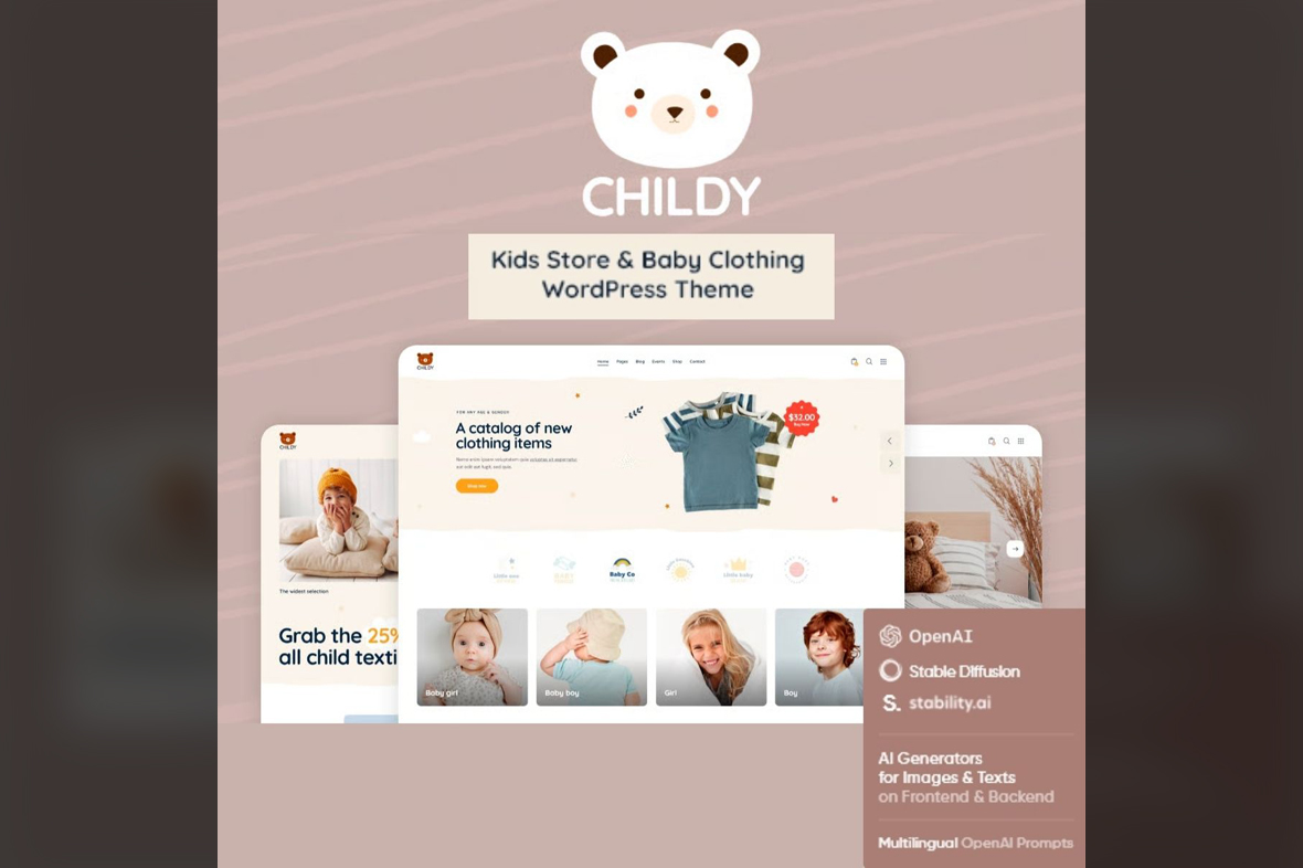 Childy — Kids Store & Baby Clothing WordPress Theme v1.11