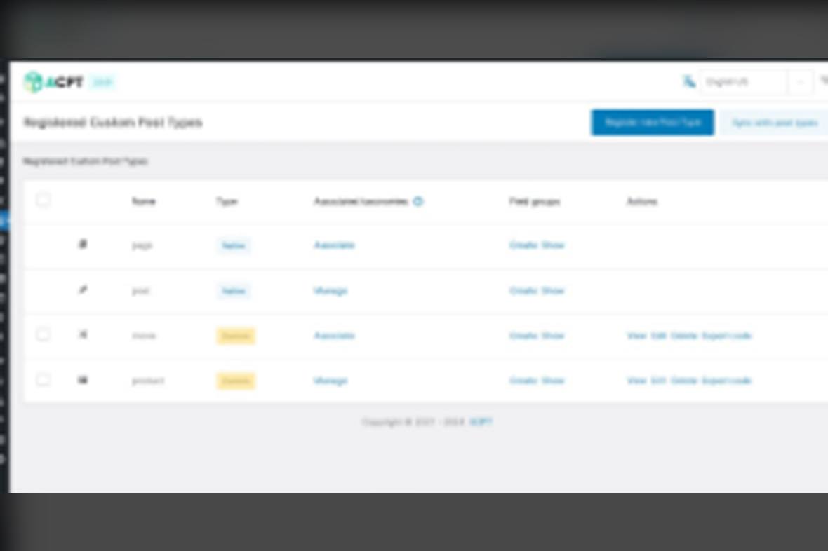 ACPT – Custom Post Types Plugin v2.0.46